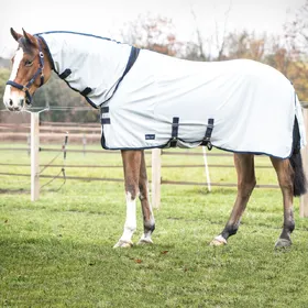 Comparer les prix de Couverture anti-mouches COMFORT PRO - silber (navy), 125 Busse Outdoor-Fliegendecke COMFORT PRO - silber (navy), 125 de BUSSE - Taille 145