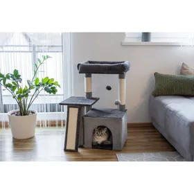 Comparer les prix de Arbre à chat - 76 cm - Rosalie anthracite - 42x34x76cm