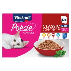 Meilleurs prix pour 24x85g Lot mixte Poésie Classic en sauce Vitakraft nourriture humide pour chat