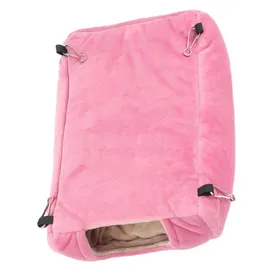 Comparer les prix de Hamac en peluche coupe-vent et chaud pour perroquet - Lit-balançoire suspendu - Grotte pour animal de compagnie (S)