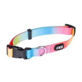 Meilleurs prix pour TIAKI collier Rainbow, taille M : 35-50cm tour de cou chien