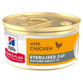 Meilleurs prix pour Hill's Nourriture Humide Science Plan Stérilisée Mûre Mousse de Poulet pour Chats 85 gr