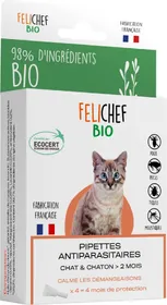 Meilleurs prix pour FELICHEF BIO Pipette antiparasitaire chat/chaton