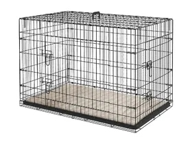 Comparer les prix de Cage caisse de transport pliable pour chien 105 x 70 x 75 cm avec coussin