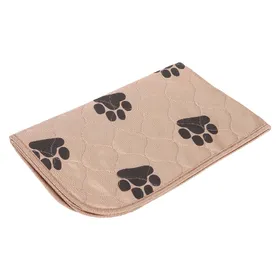 Meilleurs prix pour Tapis d'apprentissage pour chien lavable, absorbant, imperméable, réutilisable, pour chiens, chats, animaux de compagnie Light Brown