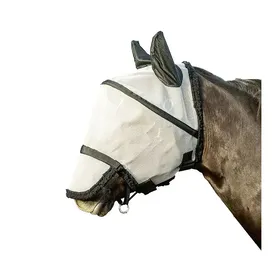 Meilleurs prix pour Masque anti-mouche pour cheval avec protection naseaux détachable HKM Kids