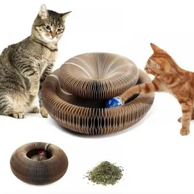 Comparer les prix de Jouet interactif pour chatGriffoir Chats avec Boule de Jouet Magic Organ Cat Scratching Board Grattoir pour Chat Pliable Magiqu