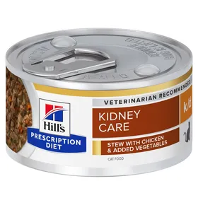 Comparer les prix de Hill's Aliment humide Prescription Diet k/d en mijoté pour les maladies rénales chez le chat 82 GR