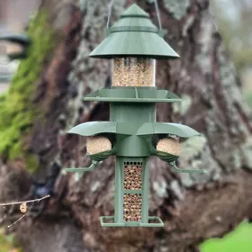 Meilleurs prix pour Mangeoire Oiseaux Sauvage Tour Celeste - 3 couleurs - Vert Olive