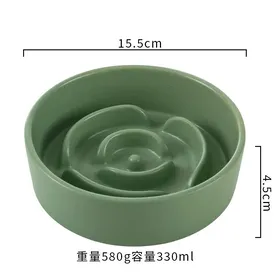Meilleurs prix pour Gamelle pour chat à alimentation lente Gamelle en céramique pour chat Pour la protection de la colonne cervicale Anti-étouffement Gamelle lente pour chat Articles pour animaux de compagnie Décor
