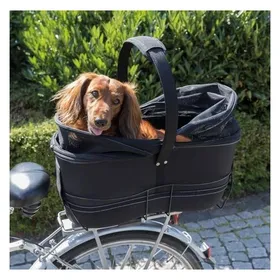 Comparer les prix de Panier de transport pour vélo Trixie Friends on Tour pour chien - L60xl29xH42cm, charge max: 8kg