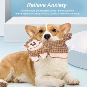 Comparer les prix de Jouets en peluche pour chiens grincement de dents en toute sécurité soulagement de l'anxiété nettoyage des dents formation jou LT020