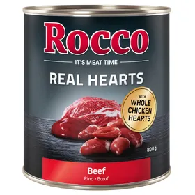Meilleurs prix pour 24x800g Real Hearts bœuf Rocco - Nourriture pour chien
