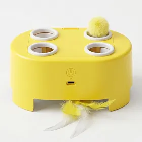 Comparer les prix de Jouet intelligent automatique pour chat vitesses réglables détecteur plume synthétique anti-griffures anti-mordant anti-ennui