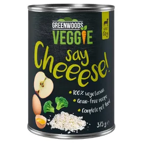 Comparer les prix de 24x375g Greenwoods Veggie fromage cottage, œufs, pommes, brocolis - Pâtée pour chien