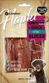 Comparer les prix de Hapki Friandises Premium Tranches Canard Cabillaud pour chien - 85g