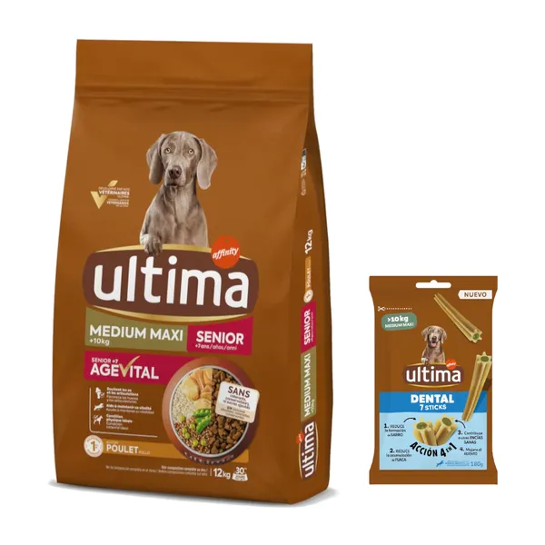 Medium / Maxi Senior poulet Ultima - Croquettes pour chien – photo 4