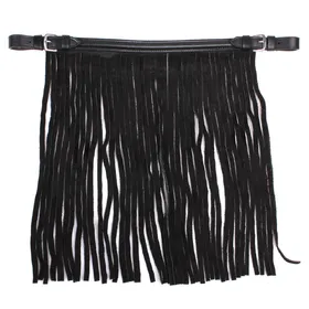 Comparer les prix de QHP Franges anti-mouches cuir - Taille Shetty