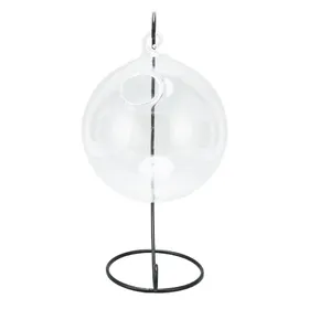 Meilleurs prix pour Aquarium en Verre Suspendu Transparent de Bureau Suspendu en Verre avec Support pour Bureau Maison white