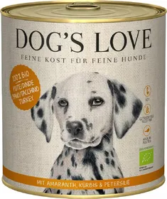 Comparer les prix de DOG'S LOVE-Boîte Chien – Dog's Love bio Dinde 400 gr