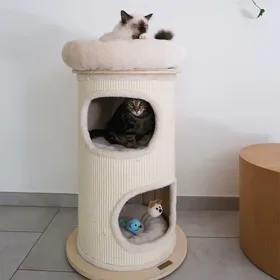 Comparer les prix de Arbre à chat tour à griffer - 84 cm - Zolia Donut