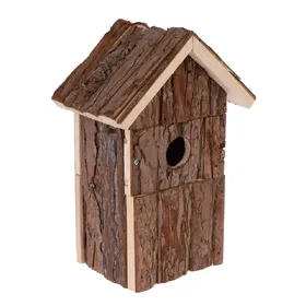 Comparer les prix de Nichoir TIAKI en rondins 17 x 12,5 x 26 cm, nichoir pour oiseaux