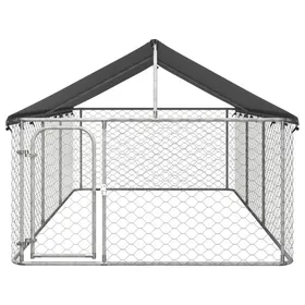 Comparer les prix de ZERODIS Chenil extérieur avec toit pour chiens 400x200x150 cm ZER7324977447990