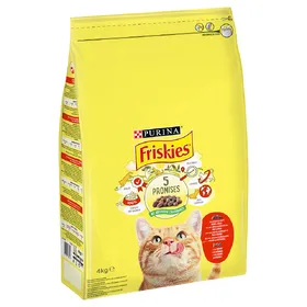 Comparer les prix de PURINA Friskies bœuf, poulet, légumes pour chat - 2 x 4 kg
