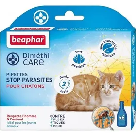 Meilleurs prix pour Soin Chat – Beaphar Pipettes Antiparasitaires DiméthiCARE pour chaton – x 6