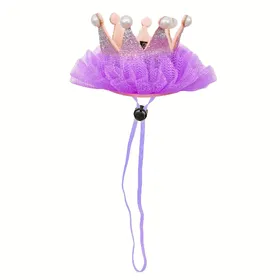 Comparer les prix de Chapeau pour animal de compagnie, Chapeau coloré en dentelle mignon pour chiens et chats XS