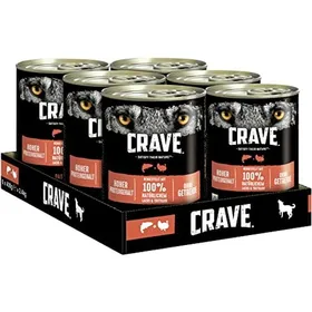 Meilleurs prix pour Nourriture humide pour chien - CRAVE - Pâtée Saumon & Dinde 6x400g - Sans céréales - 65% ingrédients animaux