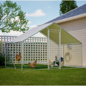 Comparer les prix de poulailler métallique volière extérieure 3x2 m avec toit PE étanche porte verrouillable et structure acier ORVRYN
