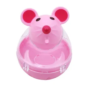 Comparer les prix de Mangeoire pour animal domestique, jouet pour chat, souris, distributeur de nourriture, fuite, bol, entraînement, jouets amusants pour chat, chaton, fournitures pour animaux de compagnie rose