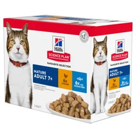 Comparer les prix de Hill's Science Plan Mature Adult 7+ Multipack Poulet 12x85 g