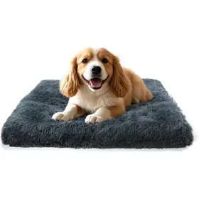 Meilleurs prix pour Panier Moelleux pour Petit Chien – Déhoussable et Lavable 50 x 40 x 5 cm Gris Foncé