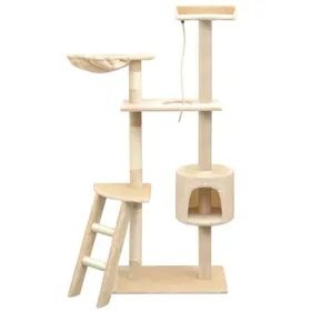 Comparer les prix de vidaXL Arbre à chat avec griffoirs en sisal 150 cm Beige