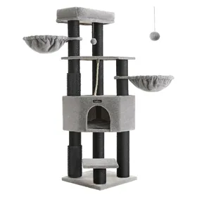 Meilleurs prix pour Feandrea Simba (160 cm, Gris), Arbre à chat