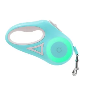 Comparer les prix de Laisse pour chien à lumière LED - Phoesky - Rétractable - Flexible - 5m - Nylon - Vert - Boucle en métal - Réglable
