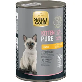 Meilleurs prix pour SELECT GOLD Pure Boîtes de Pâtée Chaton Poulet 24x400 g