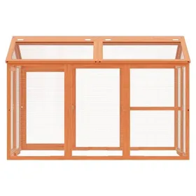 Meilleurs prix pour Enclos pour animaux - Zerodis - HB022 - Bois de pin massif - 141x94x104 cm - Marron