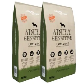 Comparer les prix de vidaXL Premium hondenvoer droog Adult Sensitive Lamb & Rice 30kg 2 st275192