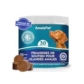 Comparer les prix de Friandises pour chien - AMEIZPET - Friandises Glande Anale 30 pcs - Fibres - Soin glande anale - Santé digestive