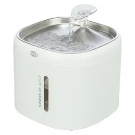 Comparer les prix de Trixie Fontaine Aqua Pure, pour chat, plastique/acier inoxydable, 2 l/18 × 14,7 × 18 cm, blanche (200 cl), Gamelle