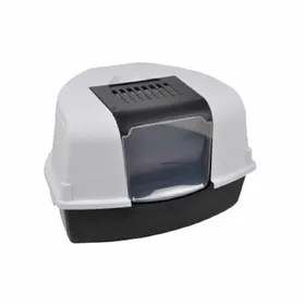 Comparer les prix de Litière pour Chat Toilette 58cm Anthracite