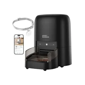 Comparer les prix de Distributeur Croquettes Chat Automatique RFID 5G WiFi Distributeur Automatique Nourriture Chat Repas Personnalisés Grâce