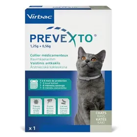 Comparer les prix de Prevexto  - Collier antiparasitaire Chat 1 Unité