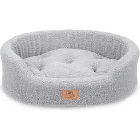 Meilleurs prix pour Corbeille en bouclette pour chien - Gris Dandy 80' - S : 35x45x13cm