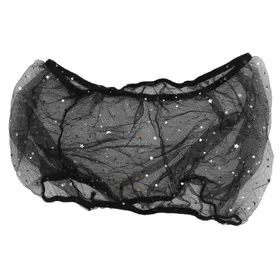 Comparer les prix de Cage à oiseaux Maille Anti-Poussière Accessoires Cage à Oiseaux Housses de Cage avec Décor Étoile et Lune(Noir ) noir