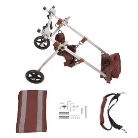 Comparer les prix de Fauteuil roulant pour animaux de compagnie résistant à l'abrasion 2 roues fauteuil roulant pour chien aides à la mobilité pour moyen grand handicapé M black
