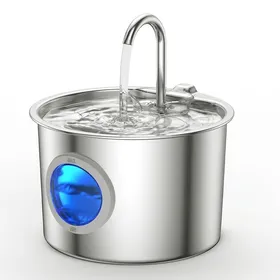 Comparer les prix de Fontaine eau chat INOX - 2.2L Automatique - Distributeur eau chat - Filtre